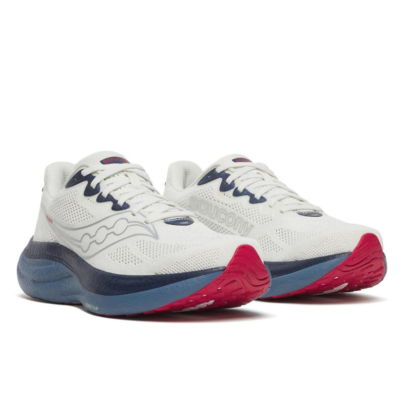 Saucony Ride 19 Ivory/Storm Running Shoe Men sizes 7-15 NEW!!!