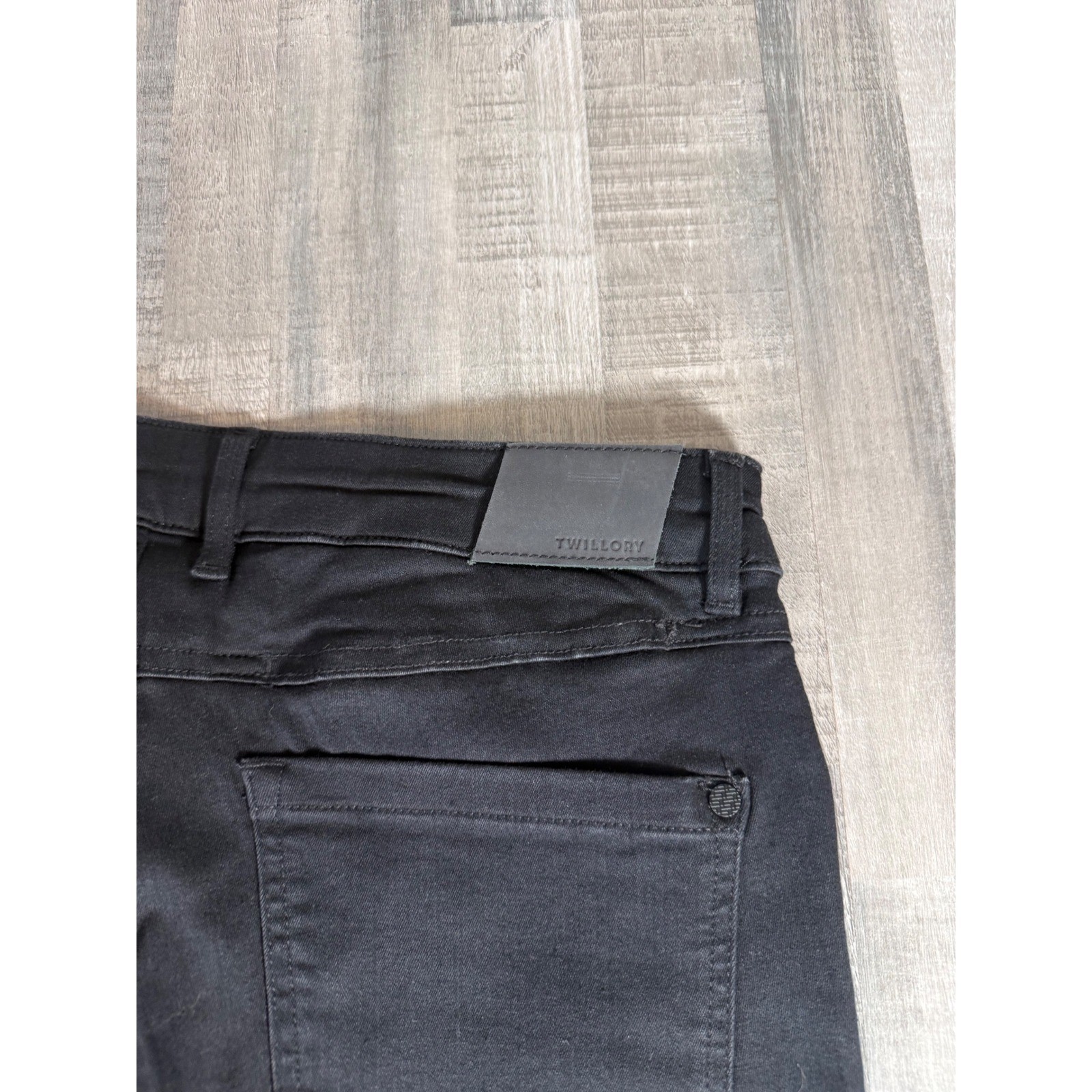 Twillory Performance Technical Denim Mens 32×32 Black Trim Fit Stretch Pants NWT