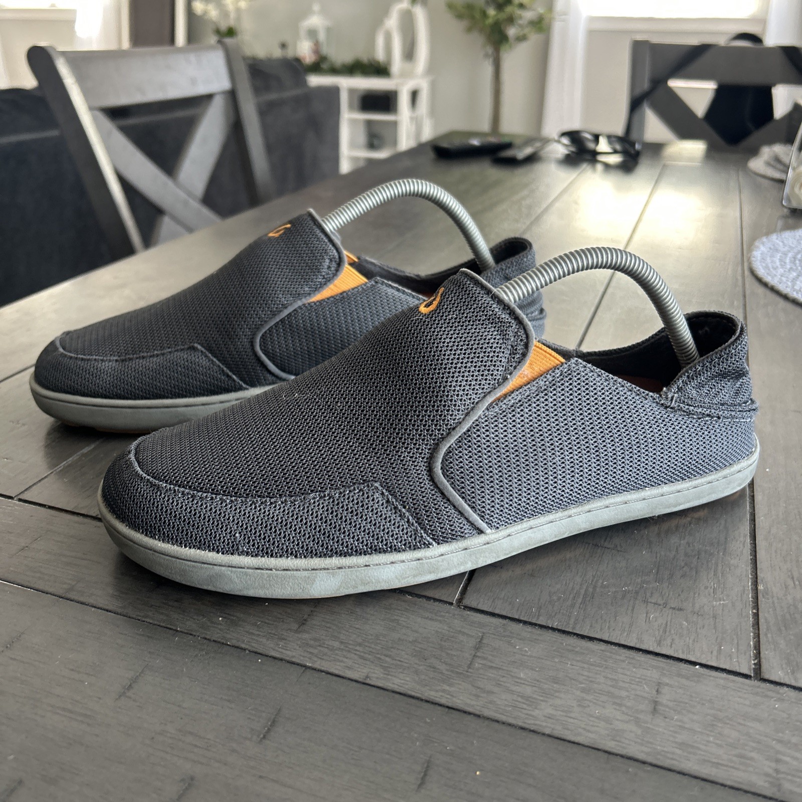 Olukai Nohea Mesh Mens Shoes Size 9.5 Slip On Comfort Sneakers Gray