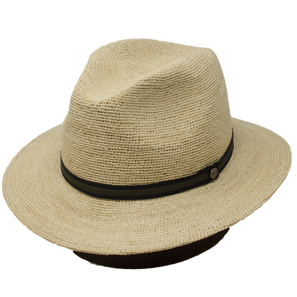 Borsalino Crochet Raffia Traveler Hat – Roll Up – Made in Italy