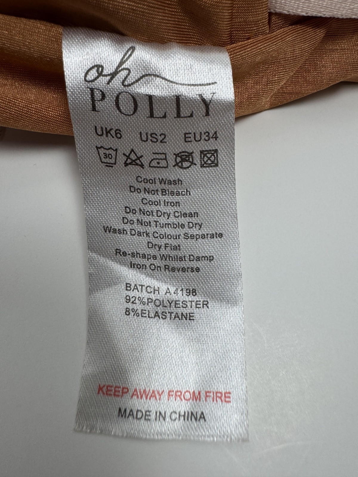 Oh Polly Wrap Me Up Flared Sleeve Crop Top Copper Caramel NWT US 2
