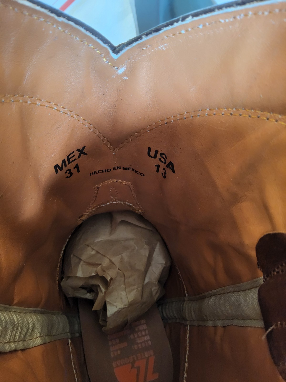 Size 13 EE – NEW 7L Siete Leguas Bison Whiskey (31 MEX)