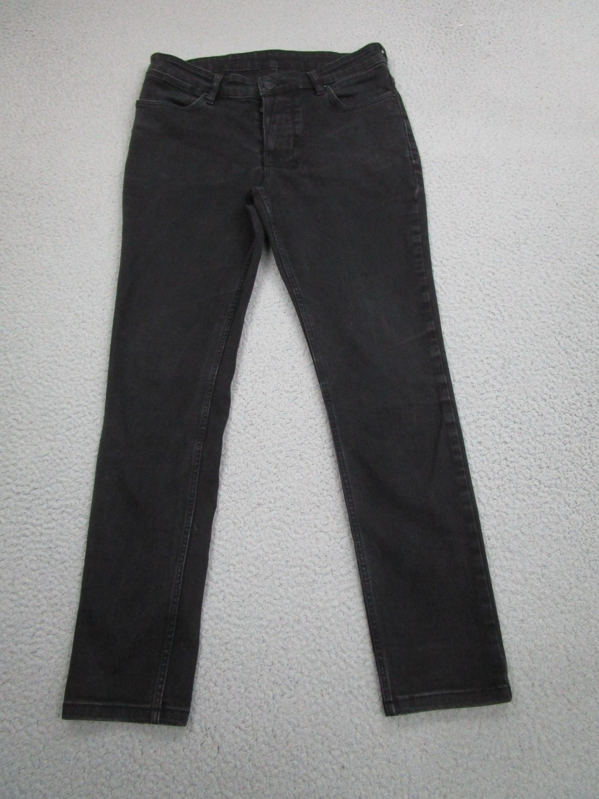 Ksubi Black KM50 Mens 30 Jeans Skinny Fit Button Fly Van Winkle Black Rebel punk