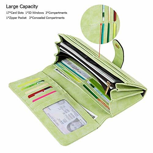 Women PU Leather Wallet Clutch Long Phone Card Holder Purse Handbag Best Gift US