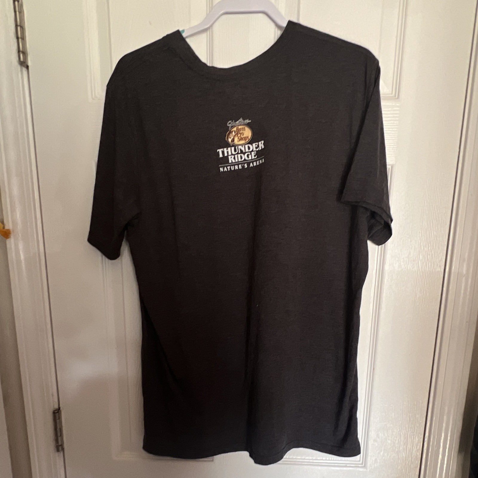 Bass Pro Shop Men’s XL Black Thunder Ridge Graphic Tee Big Cedar Lodge Print