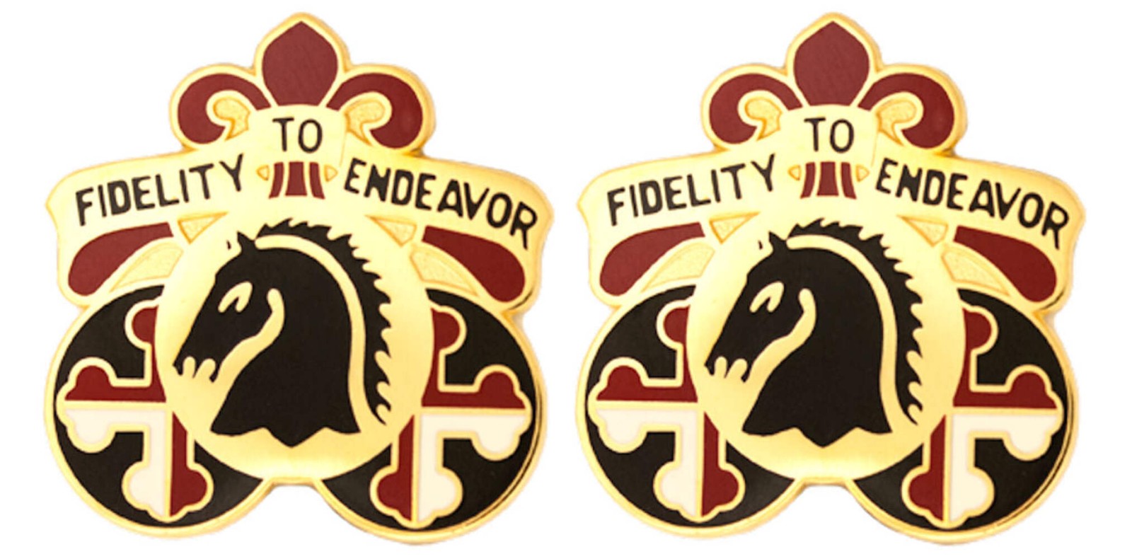 300th Sustainment Brigade Distinctive Unit Insignia – Pair – FIDELITY TO ENDEAVO