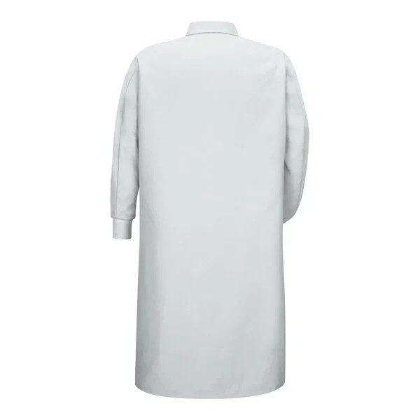 Red Kap KS60 Polyester pocketless butcher coat / lab coat with cuffed sleeves