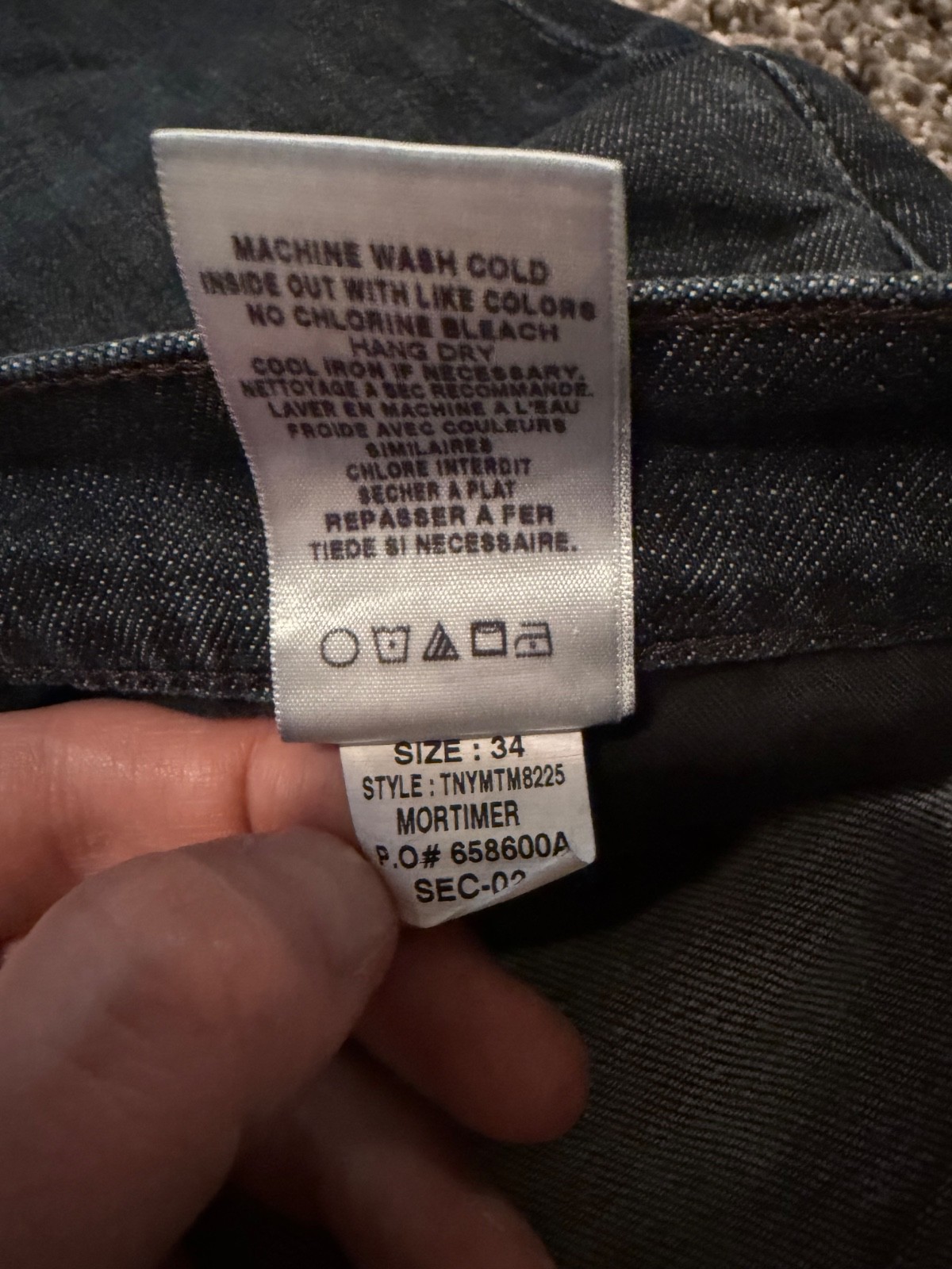 JOE’S Men’s Jeans The Brixton Straight & Narrow Fit 34×31 Dark Blue Great