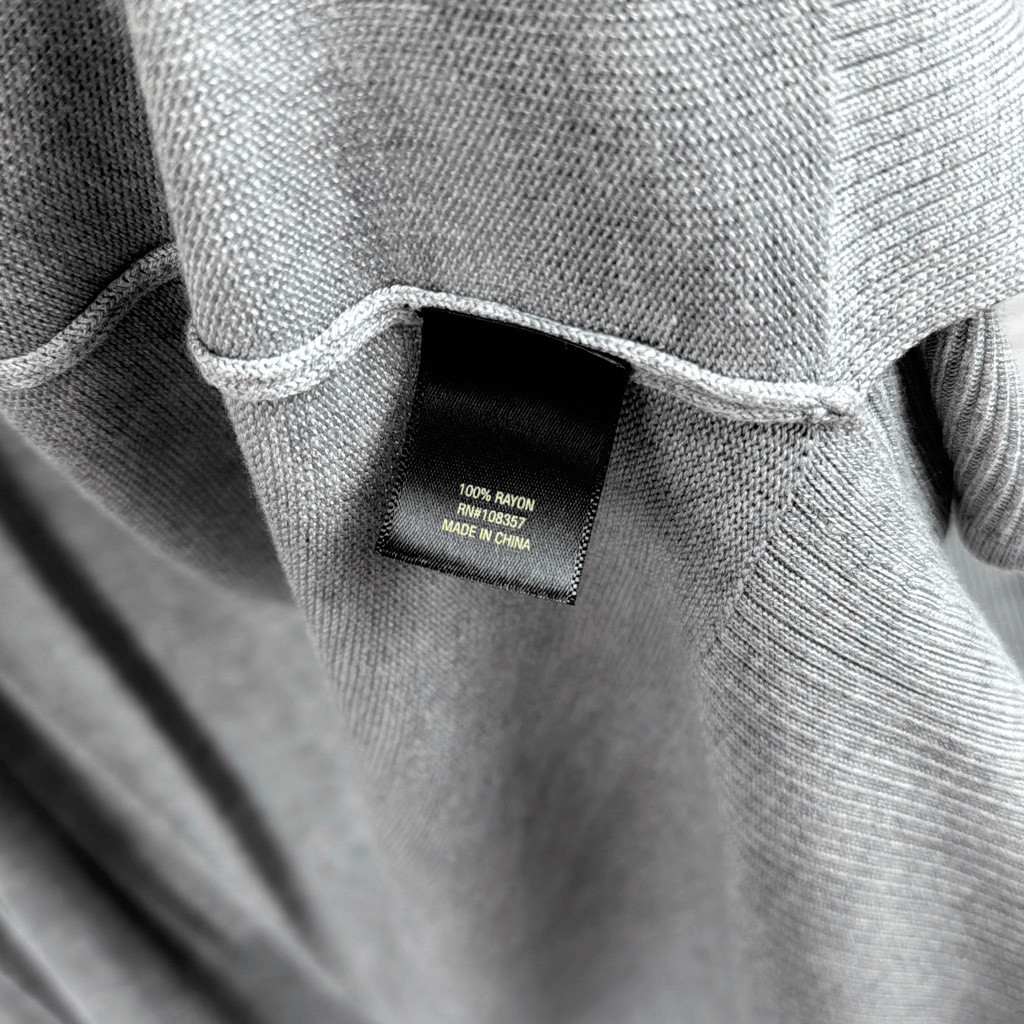 Worthington Sweater Womens L 0X Cardigan Open Longline 100% Rayon Heather Gray