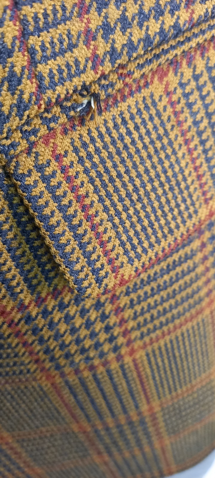 St Michael Vintage Mustard Prince of Wales Check Sports Jacket 42″ 107cm