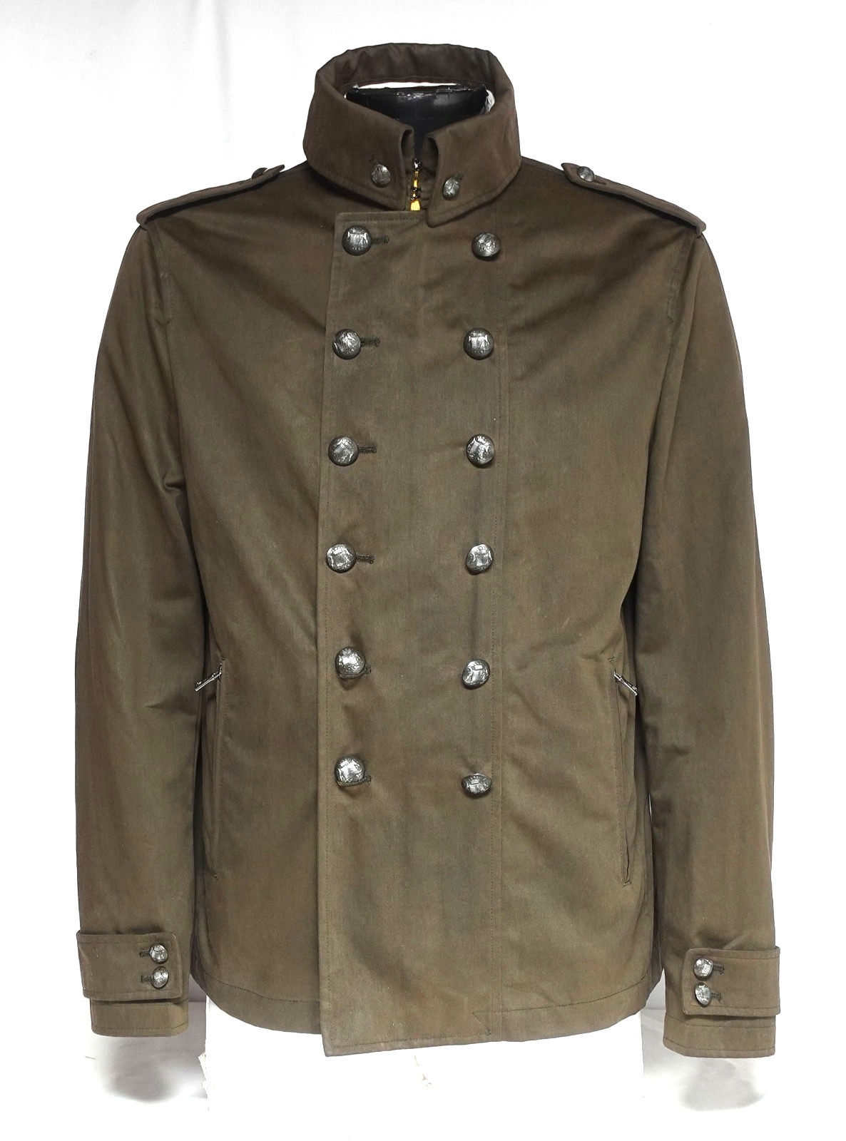 John Varvatos Double-Breasted Military Jacket IT 52 US 42