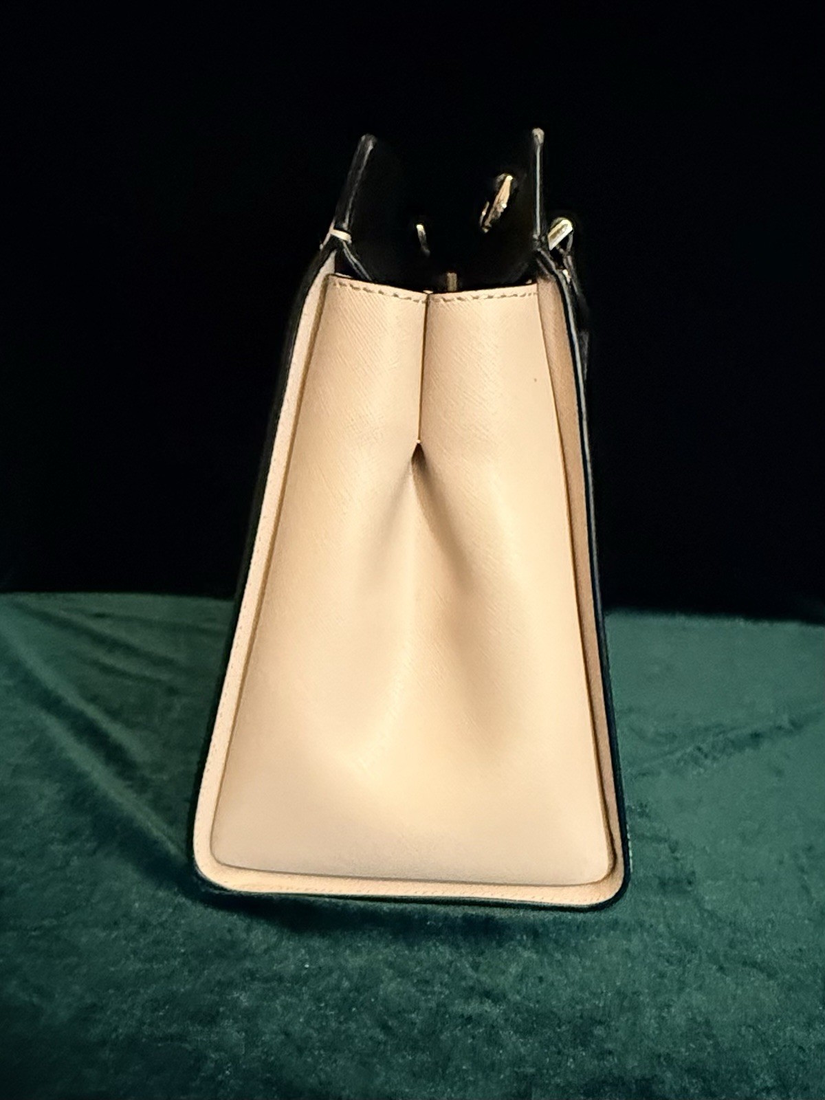 Authentic Kate Spade New York Black/White Colorblock Satchel Top Handle