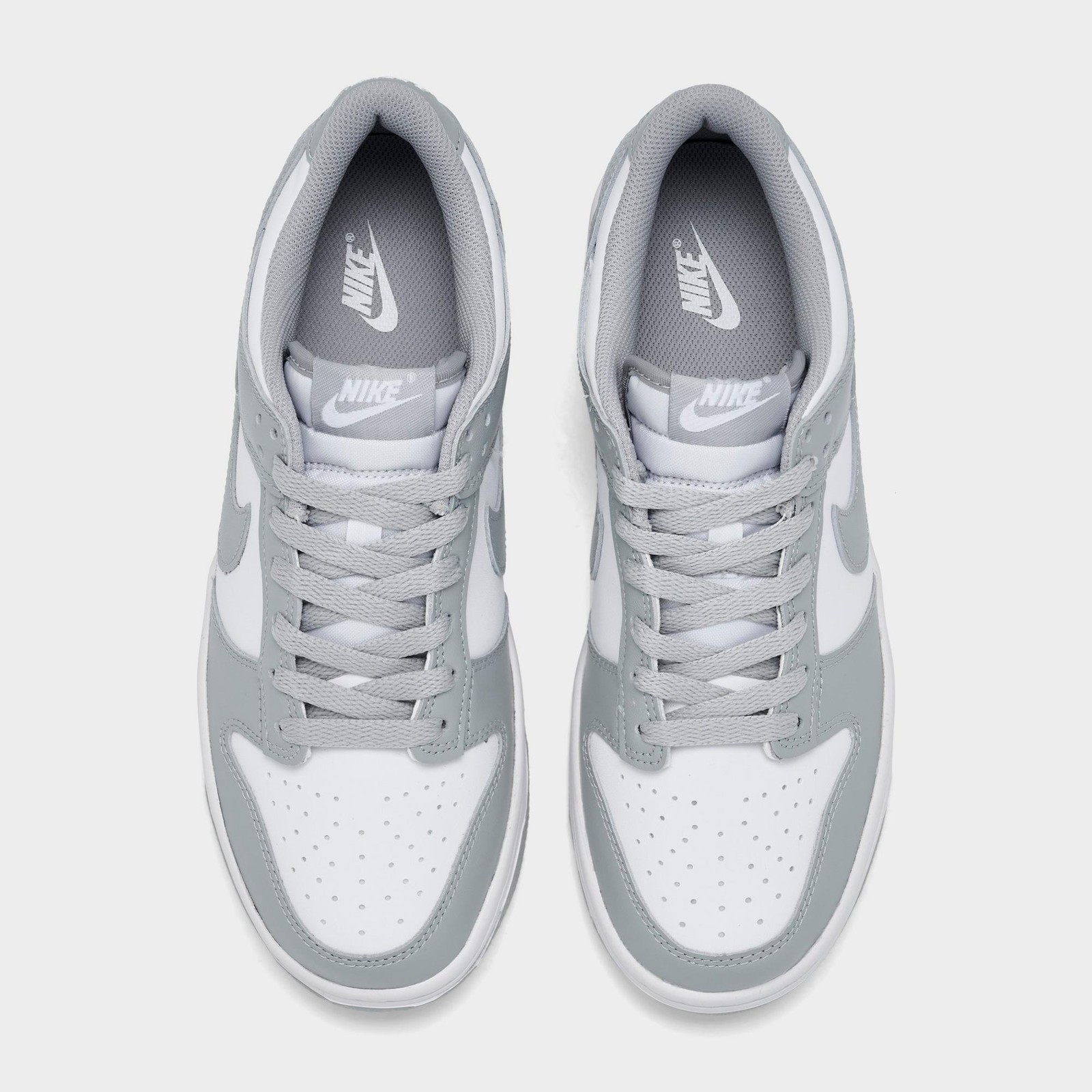 [FB9109-123] GRADE SCHOOL NIKE DUNK LOW ‘WHITE LIGHT SMOKE GREY (GS)’