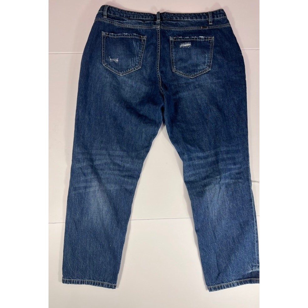 KanCan Beatrice Ultra High Rise Boyfriend Jeans Distressed XL 100% Cotton Mom