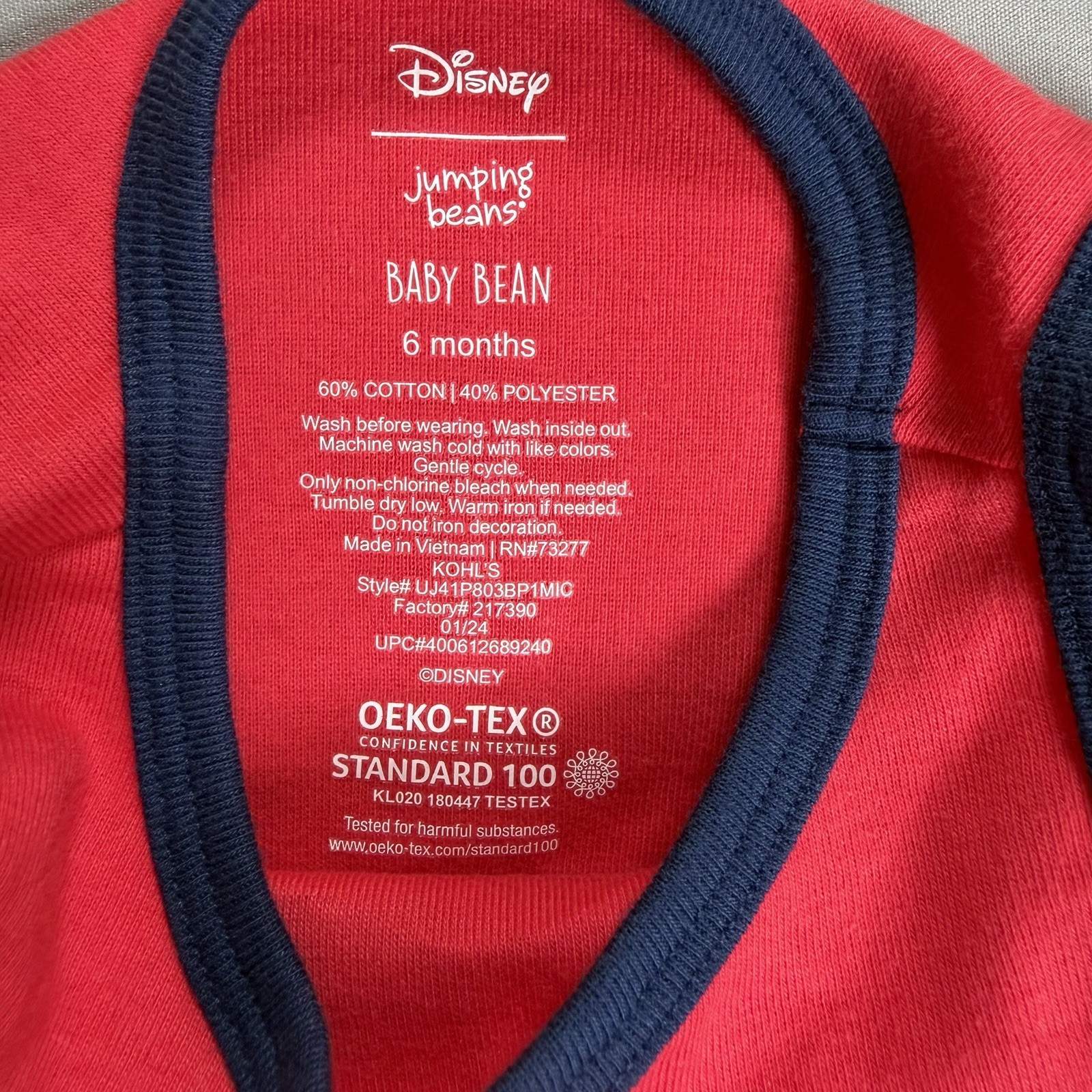 Patriotic Mickey Mouse Bodysuit Perfect For Fourth Of July!