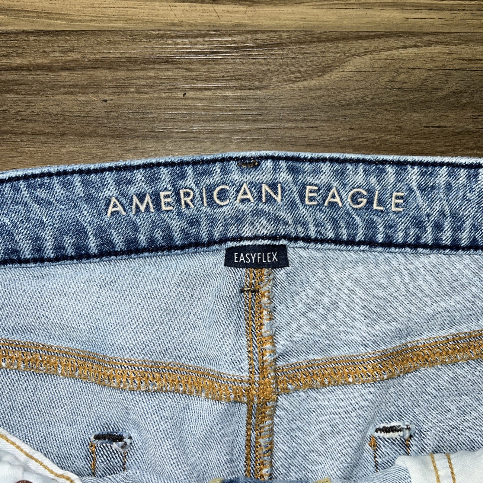 American Eagle Air Flex Straight Fit Light Wash Men’s Jeans Sz 36×32