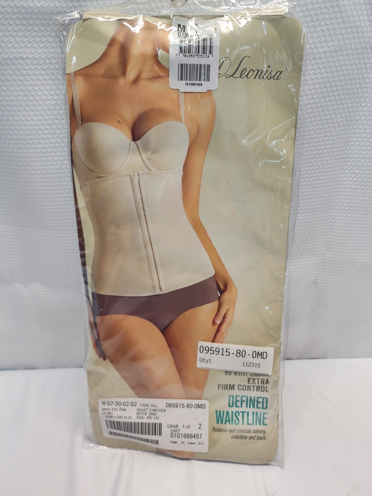 Leonisa Slimming Waist Cincher Nude Choose Size