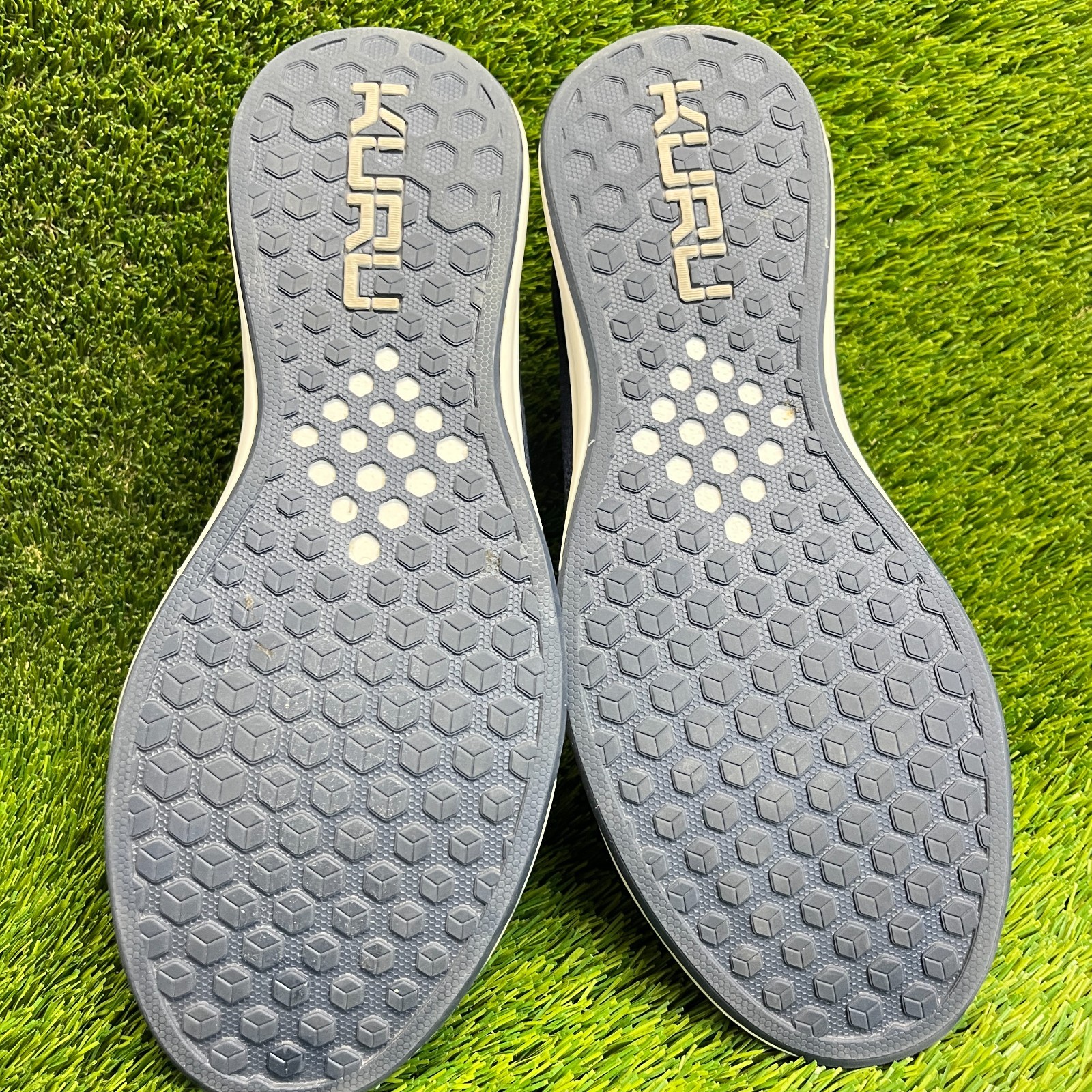 Kuru Atom Mens Size 13 Blue White Athletic Walking Slip On Shoes Sneakers