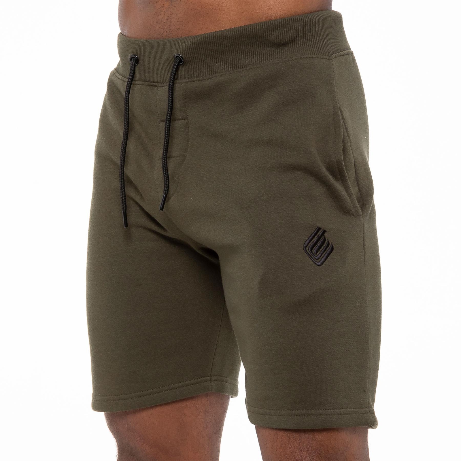 Mens Running Shorts Fleece Jogging Gym Elasticated Waist Sweat Half Pants
