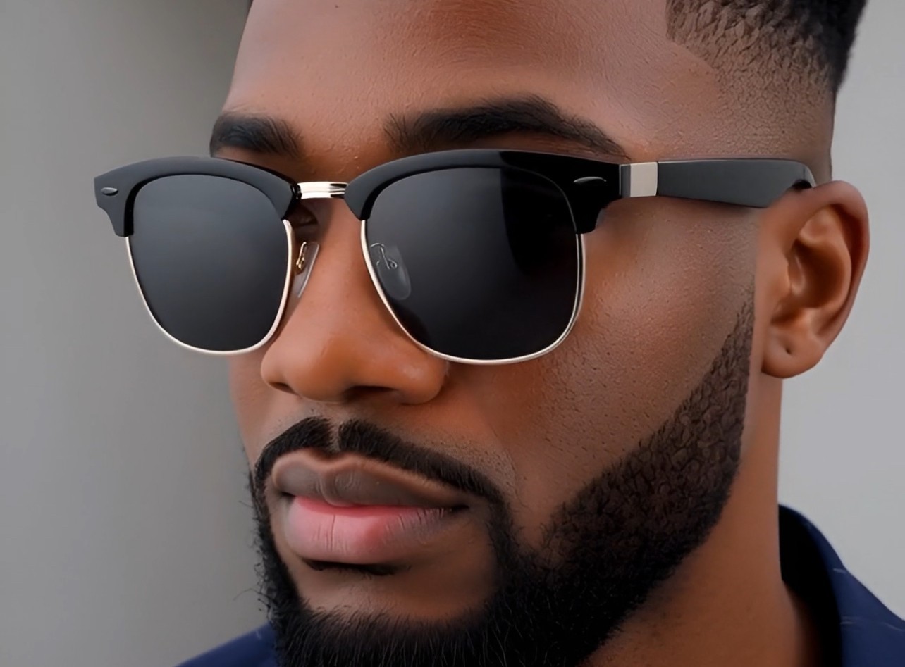 Men Sunglasses Hip Hop Street Wear Outdoor Cholo Dark Black Lens Rapper Gangster