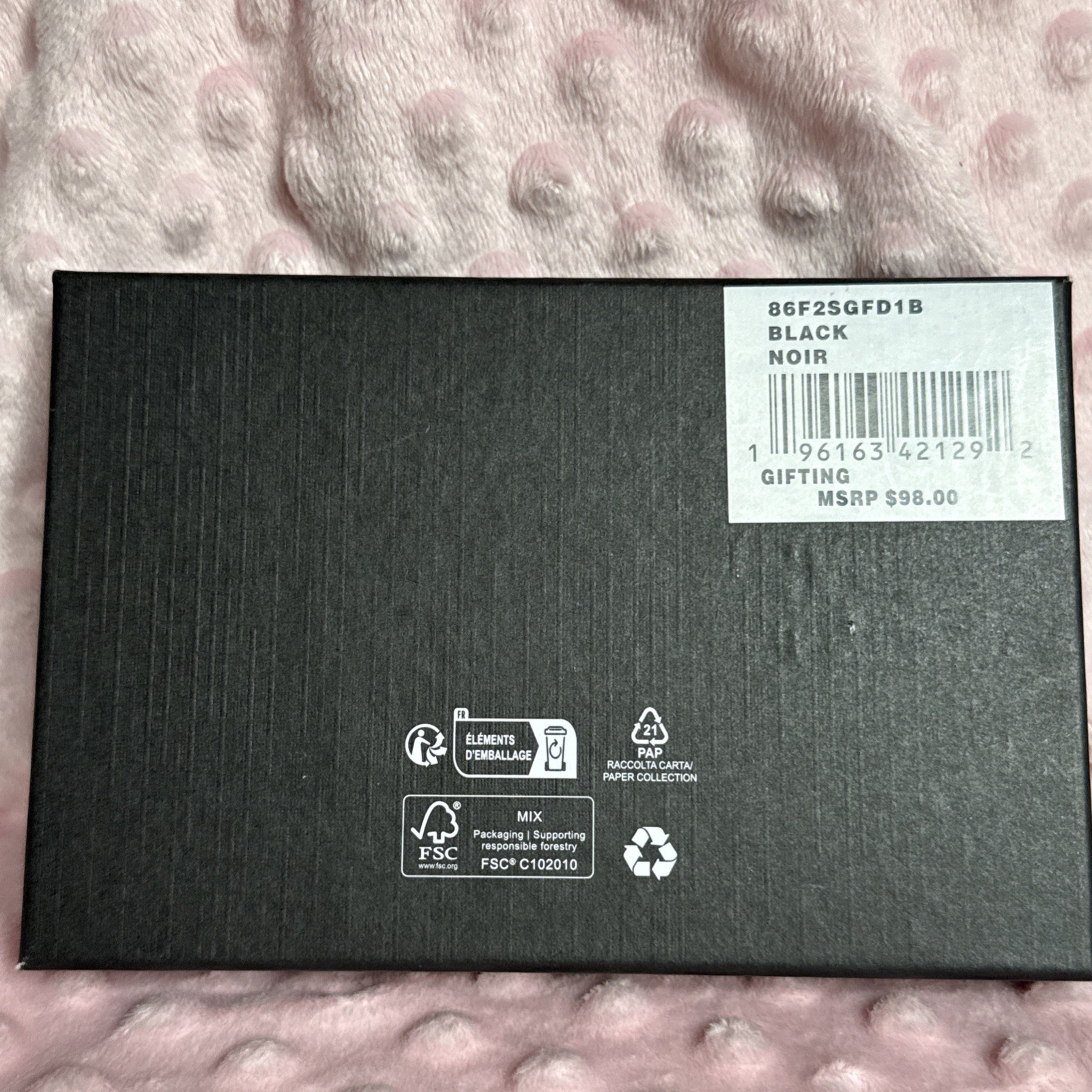 MICHAEL KORS 86F2SGFD1B MEN’S FROM POCKET SLIM CARD HOLDER WITH KEY RING NIB $98