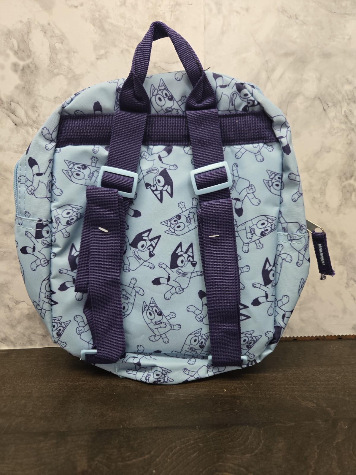 Toddler Bluey Backpack – Blue: Polyester, 3+ Years, Fictitious Character Pattern