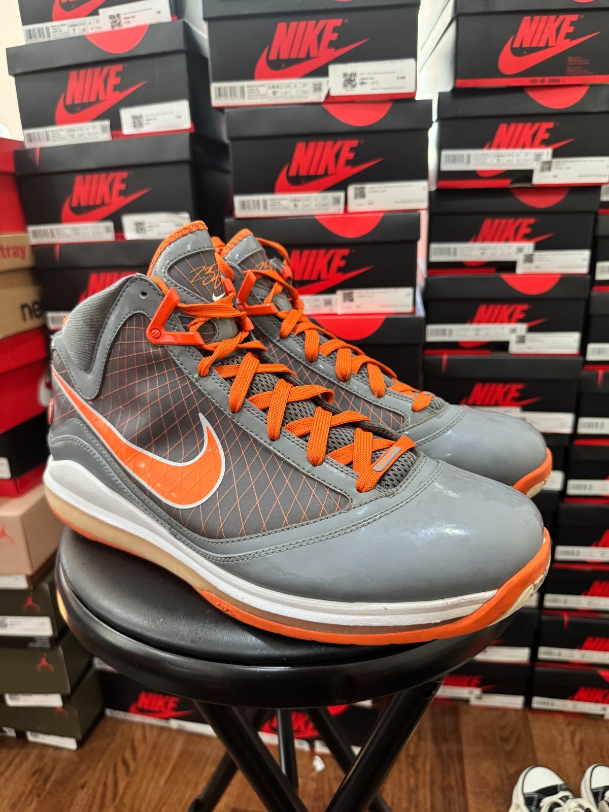 2010 Nike Lebron 7 Eastbay TB orange Men size 14 (sku 393320-003)