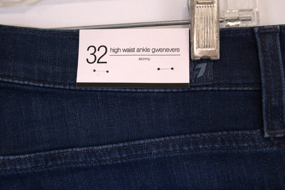 7 For All Mankind High Waist Ankle Gwenevere Women Skinny (Sz 25 26 27 28 31 32)