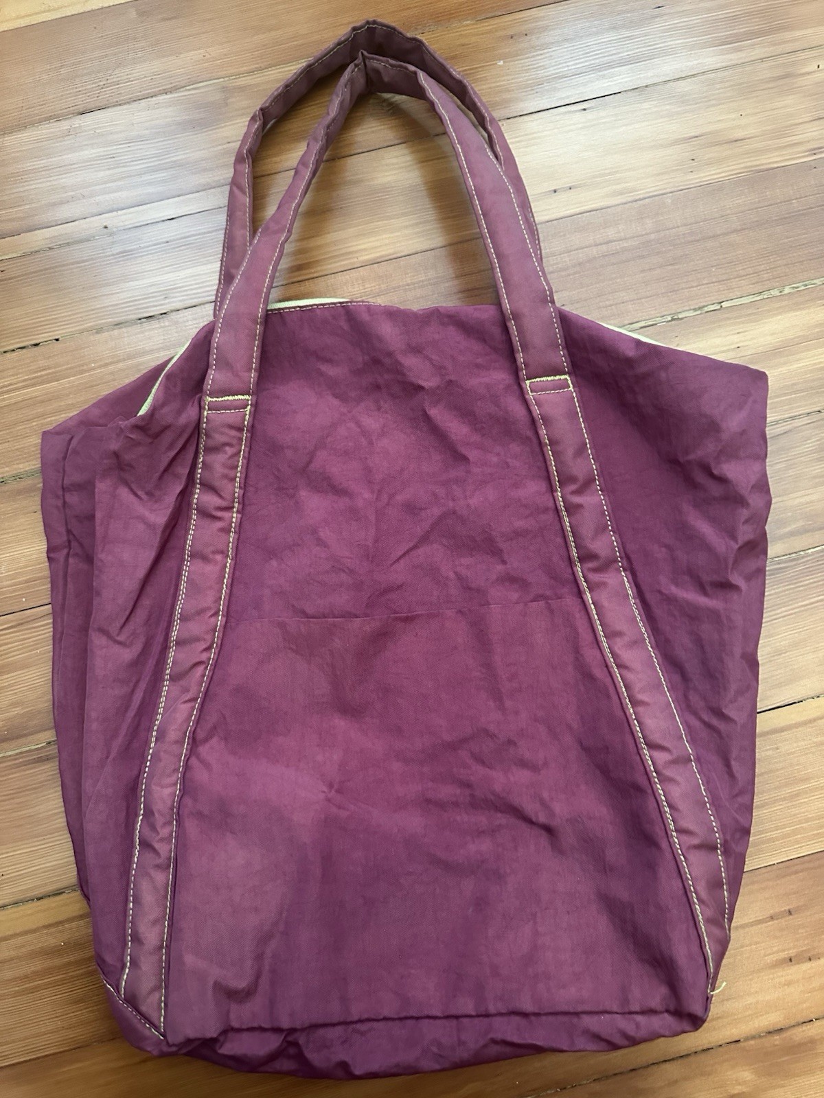 BAGGU Cloud Bag Dyed W Pouch Burgundy Lemongrass