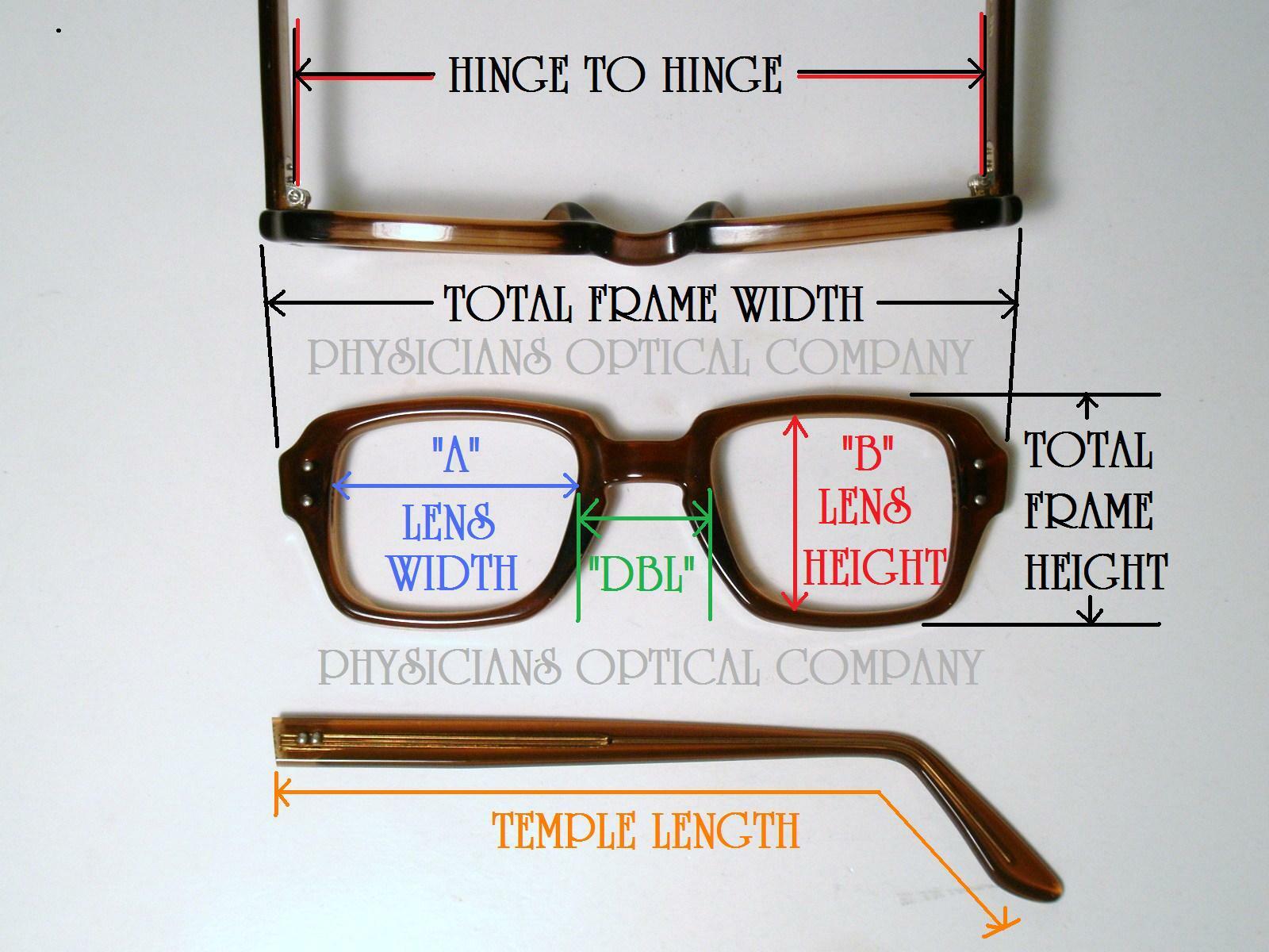 NOS USGI Issue BCG’s USS Size 48-26 Brown Sunglasses/ Eyeglasses Frame Vintage