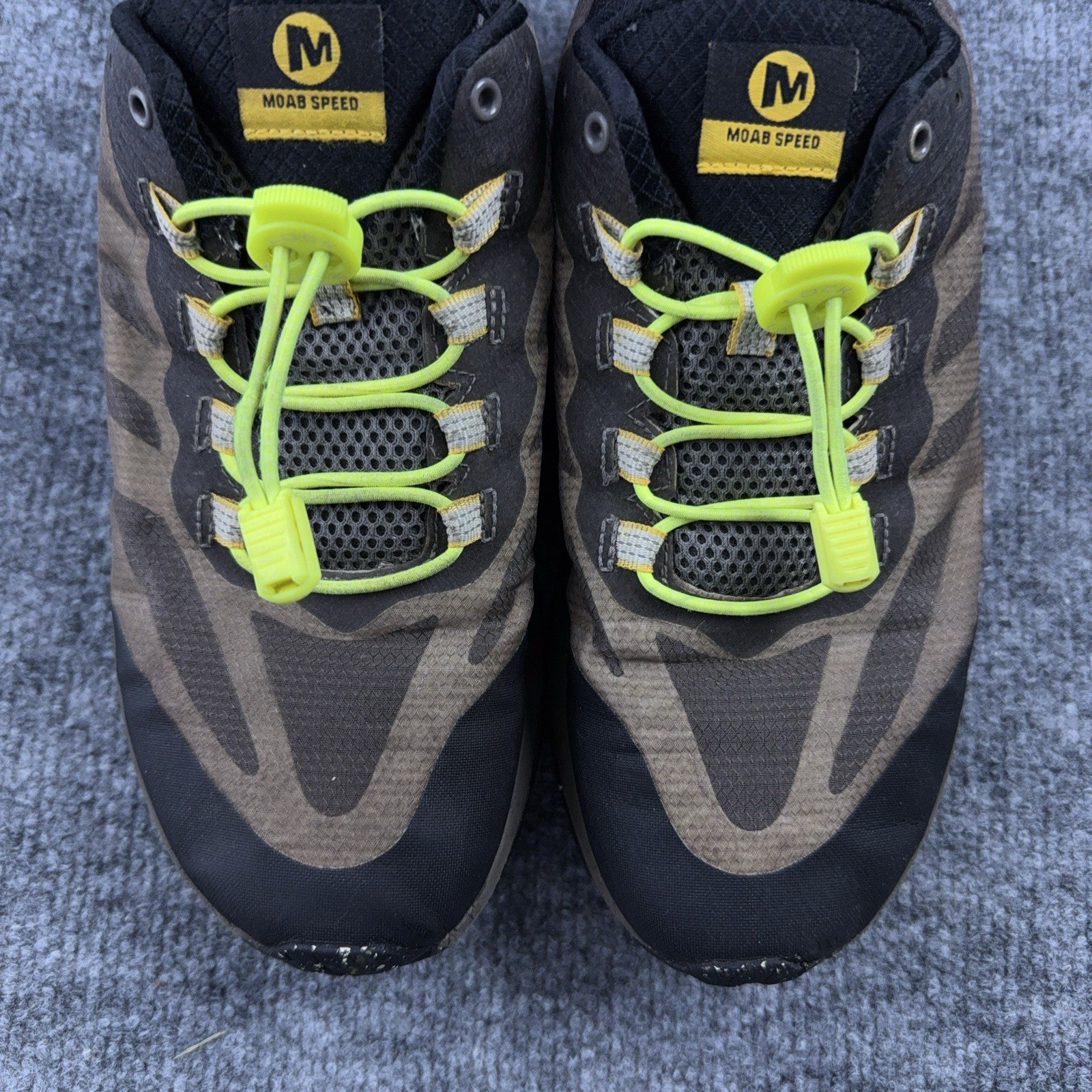 Merrell Mens Moab Speed J067087 Brown Black Hiking Trail Shoes Sneakers Size 8.5