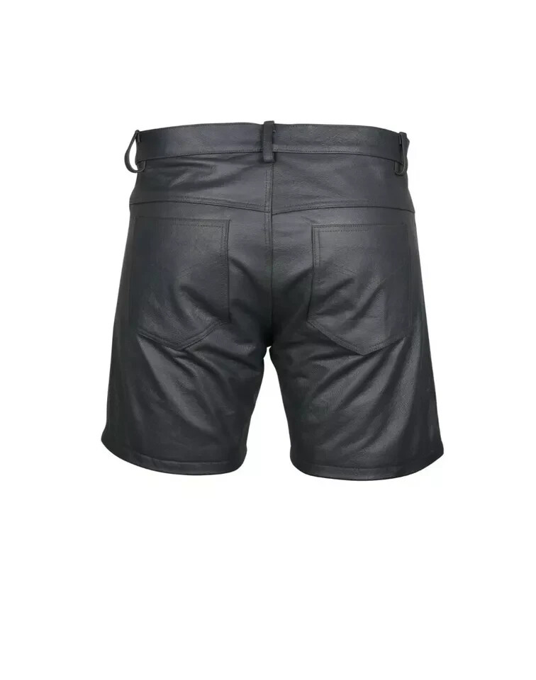men Train Essentials Leather Training Shorts