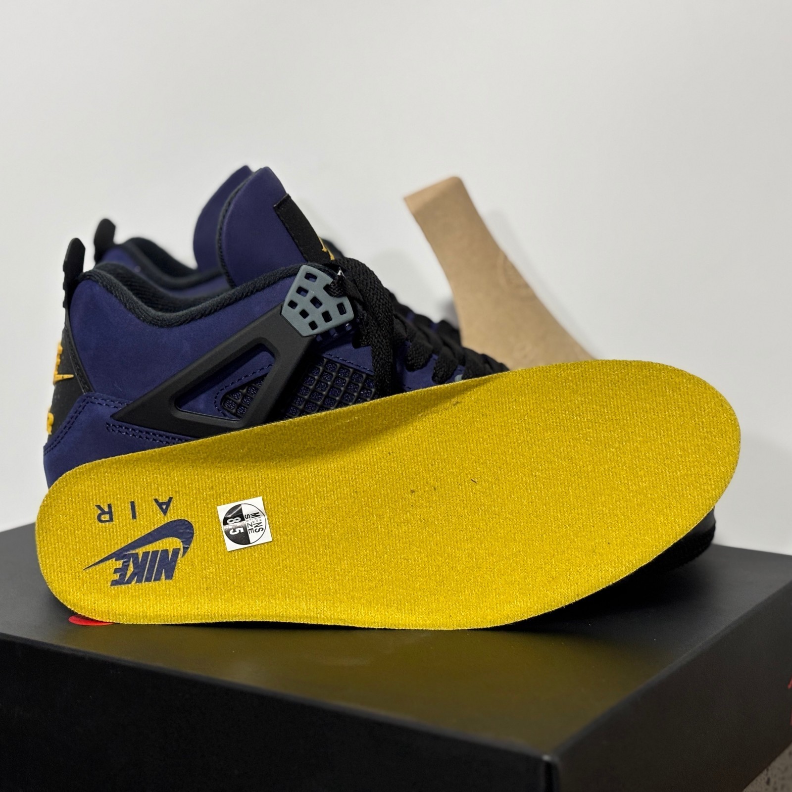Jordan 4 Retro “Lakers” Men’s Basketball Shoes Mid Top Us Size 7-12