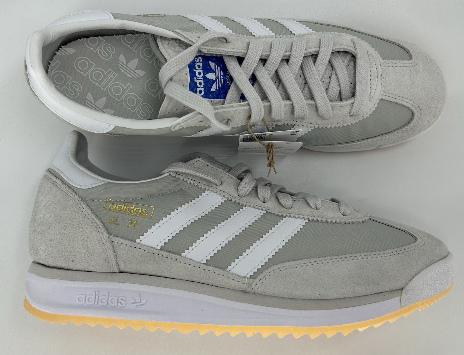 New Adidas Original SL72 RS Size 10 Us Men’s Sneakers Gray/white Style JI1281