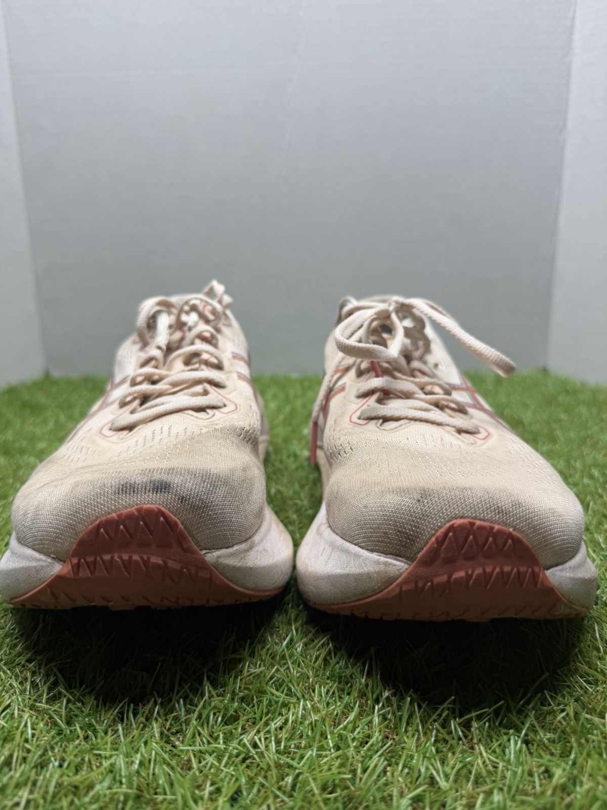 ASICS GEL-KAYANO 30 Men’s Beige/Pink Low Top Lace-Up Running Sneakers Mesh