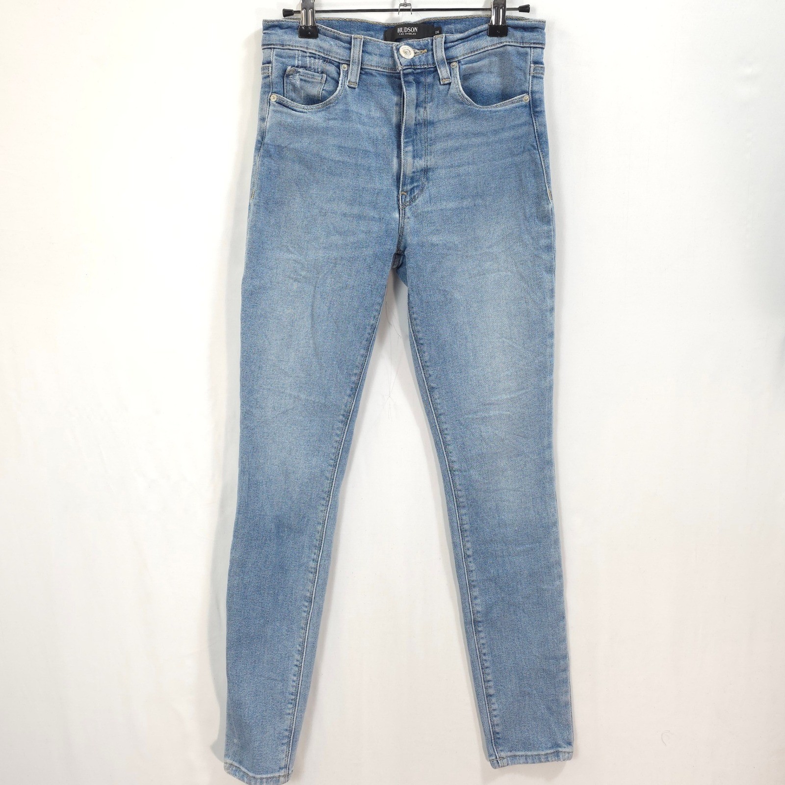 Hudson Barbara High Waist Skinny Jeans Light Wash Women 26 Denim Minimalist Chic