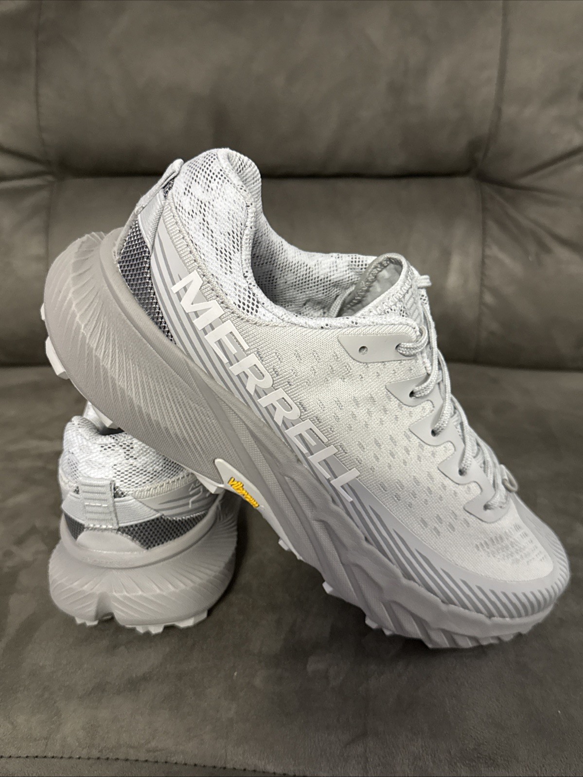 Merrell Agility Peak 5 Grey Hiking Outdoor Trail Shoes J068157 Men’s Size 8.5