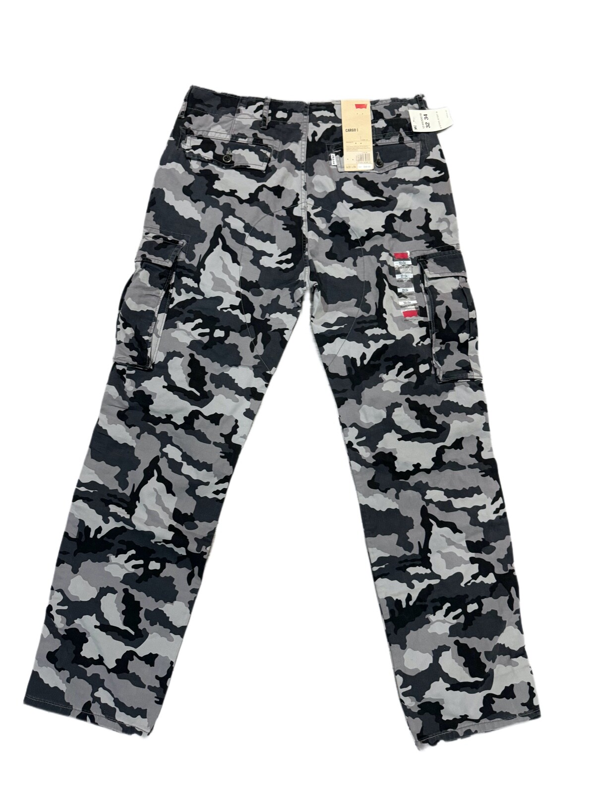 Levis Relaxed Fit Ace Cargo Pants Color Dark Grey Camouflage 0019