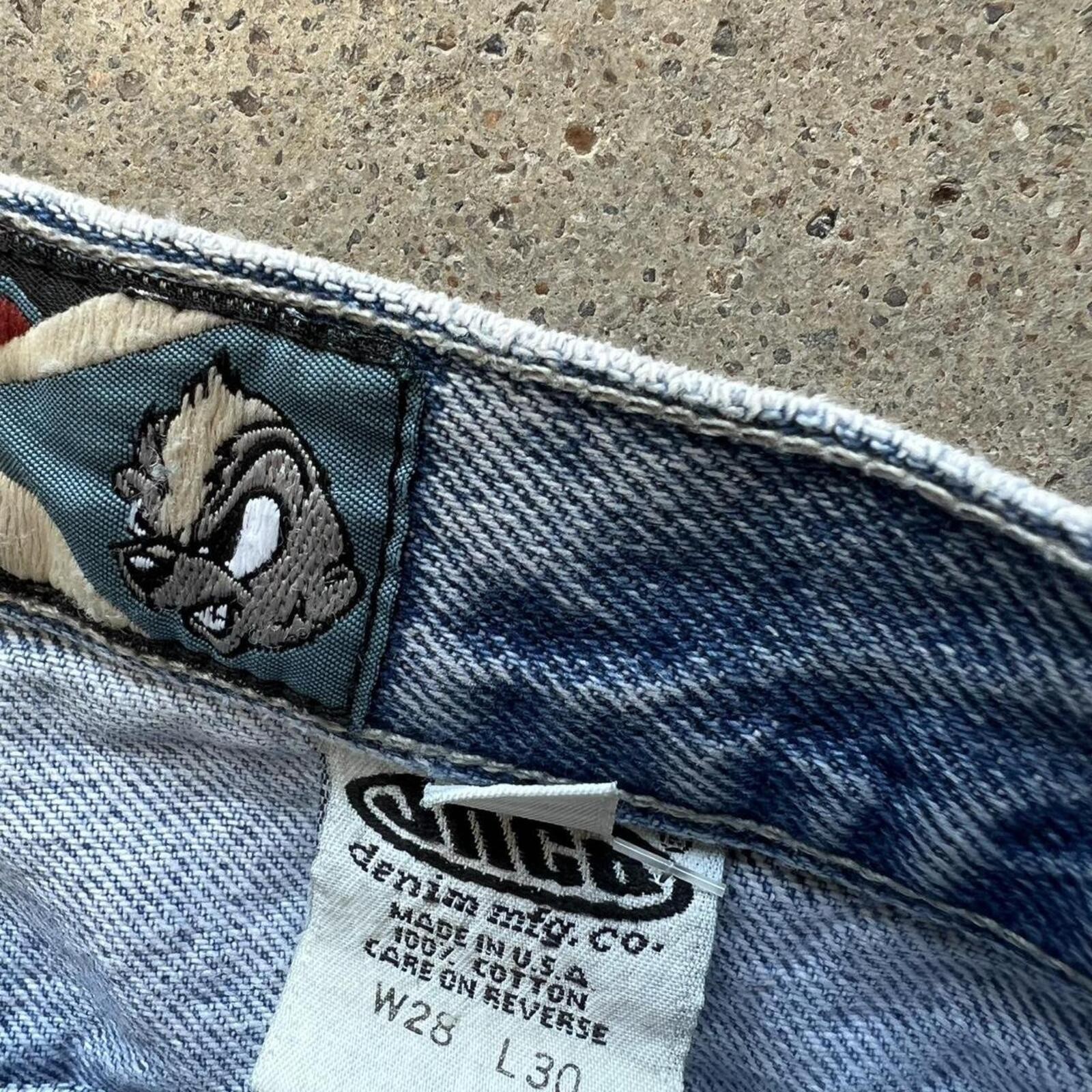 90s Jnco skunks blue jeans Size 28″