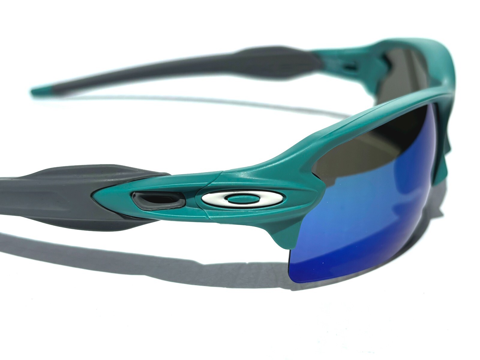 NEW Oakley FLAK 2.0 Matte Pacific Green POLARIZED Galaxy Jade Sunglass 9188