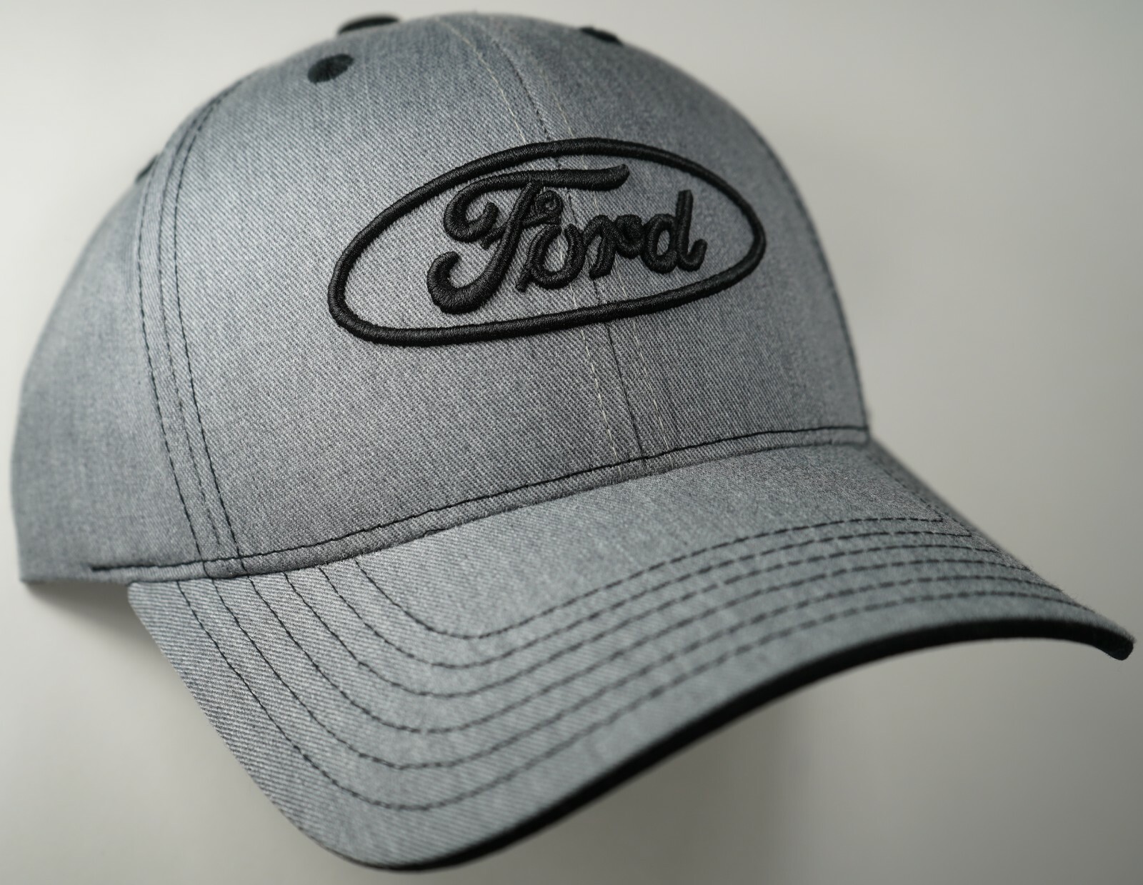 Hat Cap Licensed Ford Oval Heather Grey CF