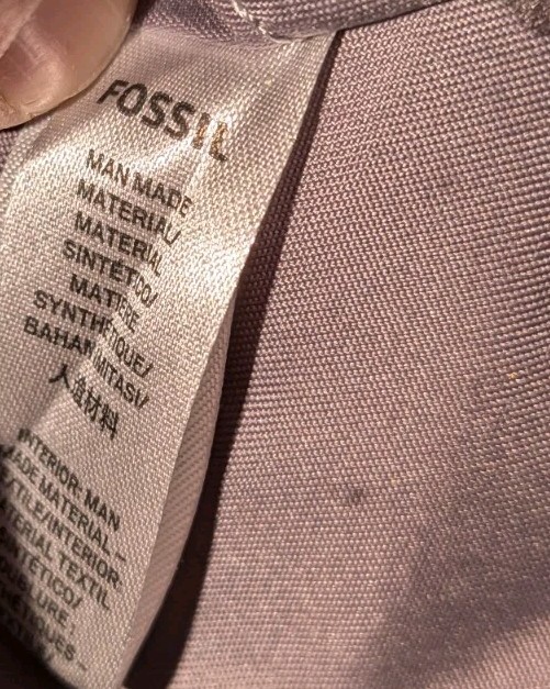 Fossil Madison Women’s Wallet Gray and Brown Polka Dot