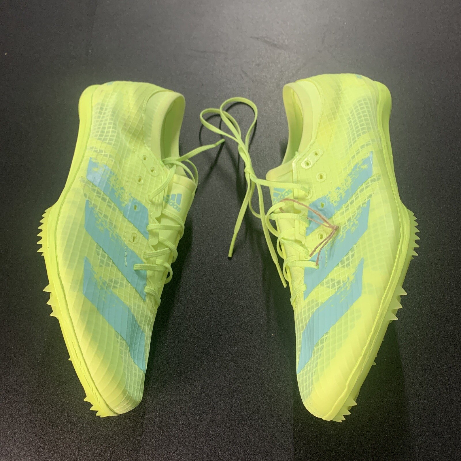 Adidas Adizero Ambition Running Spikes Track Athletic Yellow FY0369 sz 11 1/2