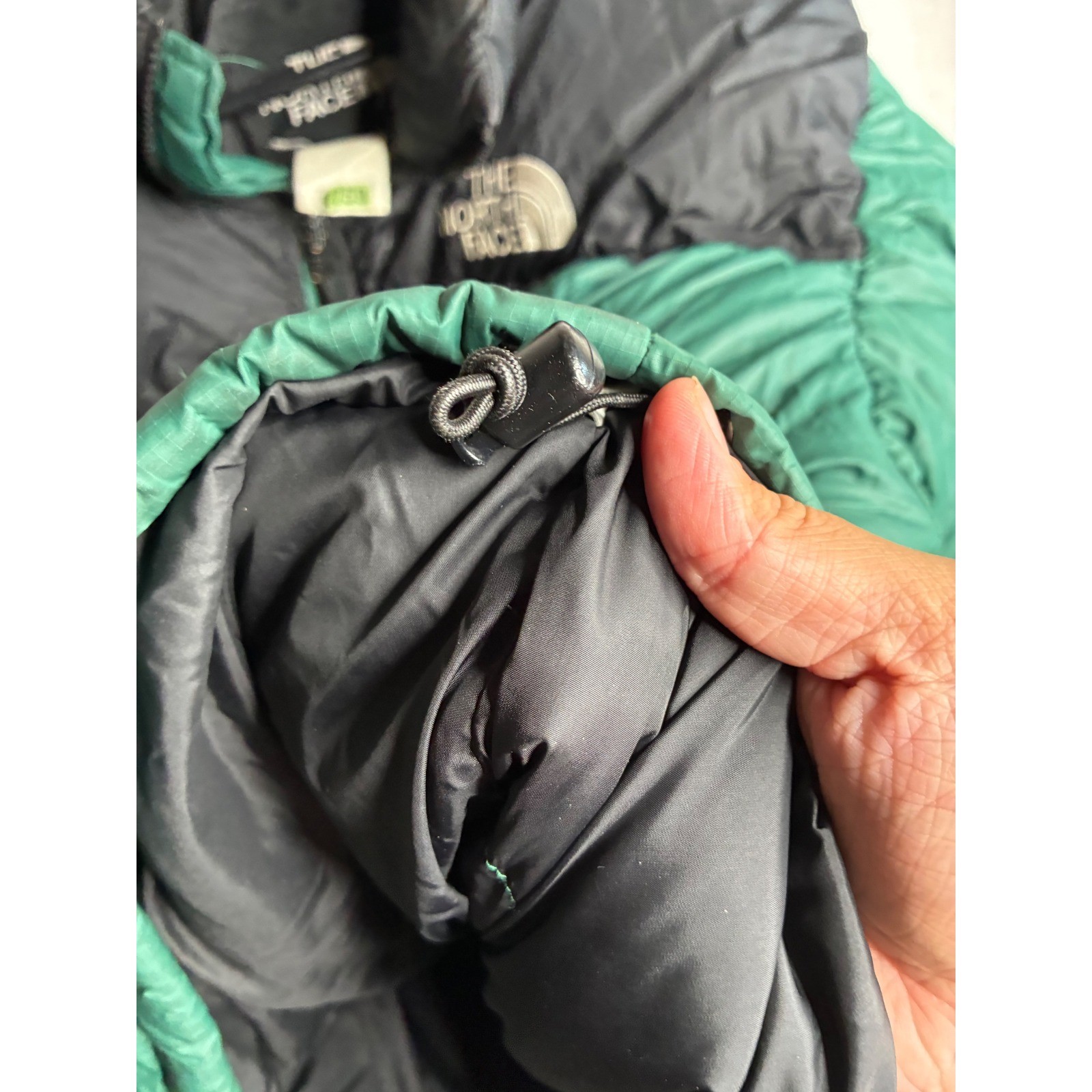 The North Face Nuptse 700 Down Puffer Jacket Green Black NF002YO Mens Xxl