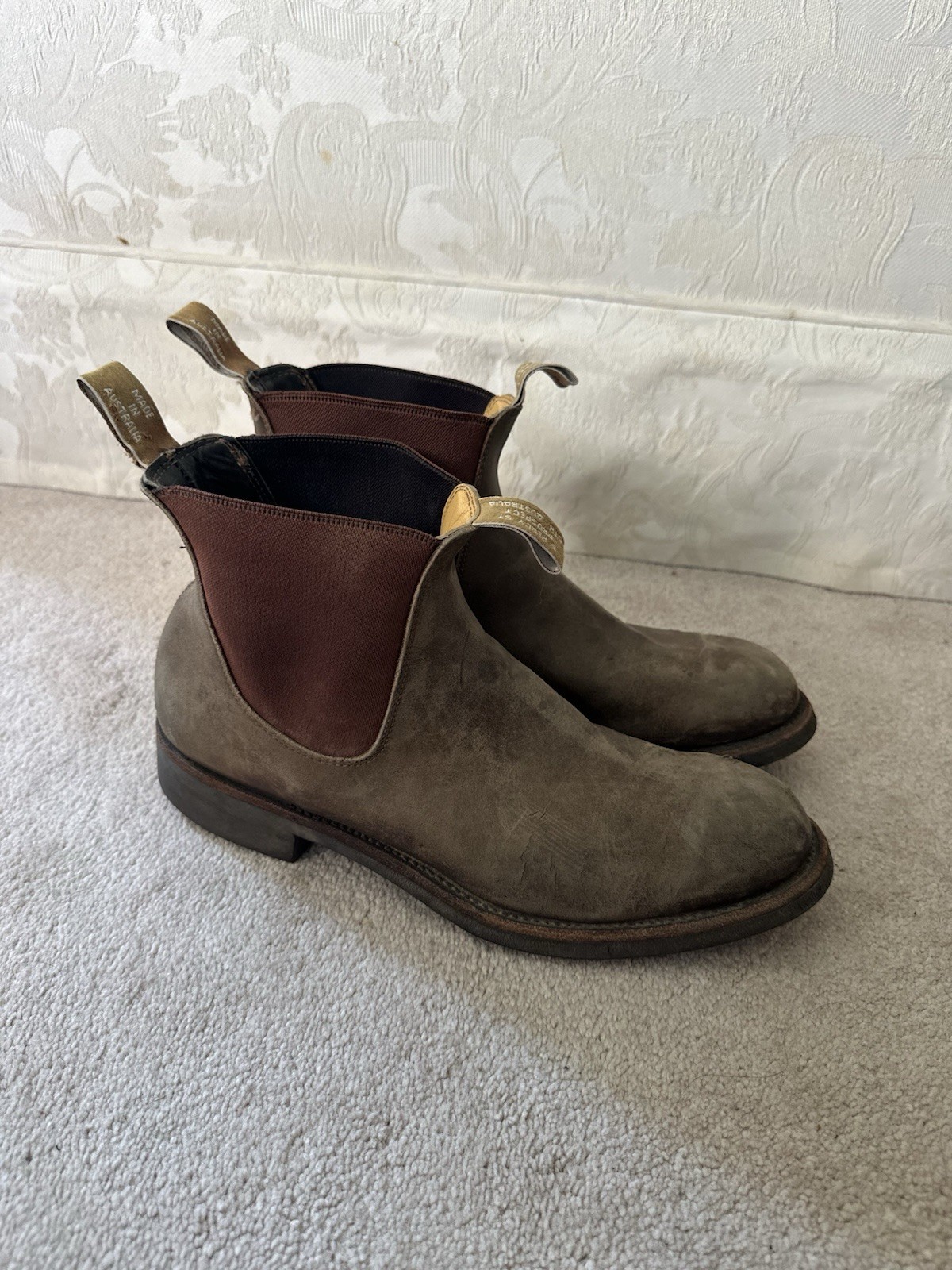 R.M. Williams Chelsea Boots Men Brown Leather AU 9.5 / US 10.5 Craftsman Comfort