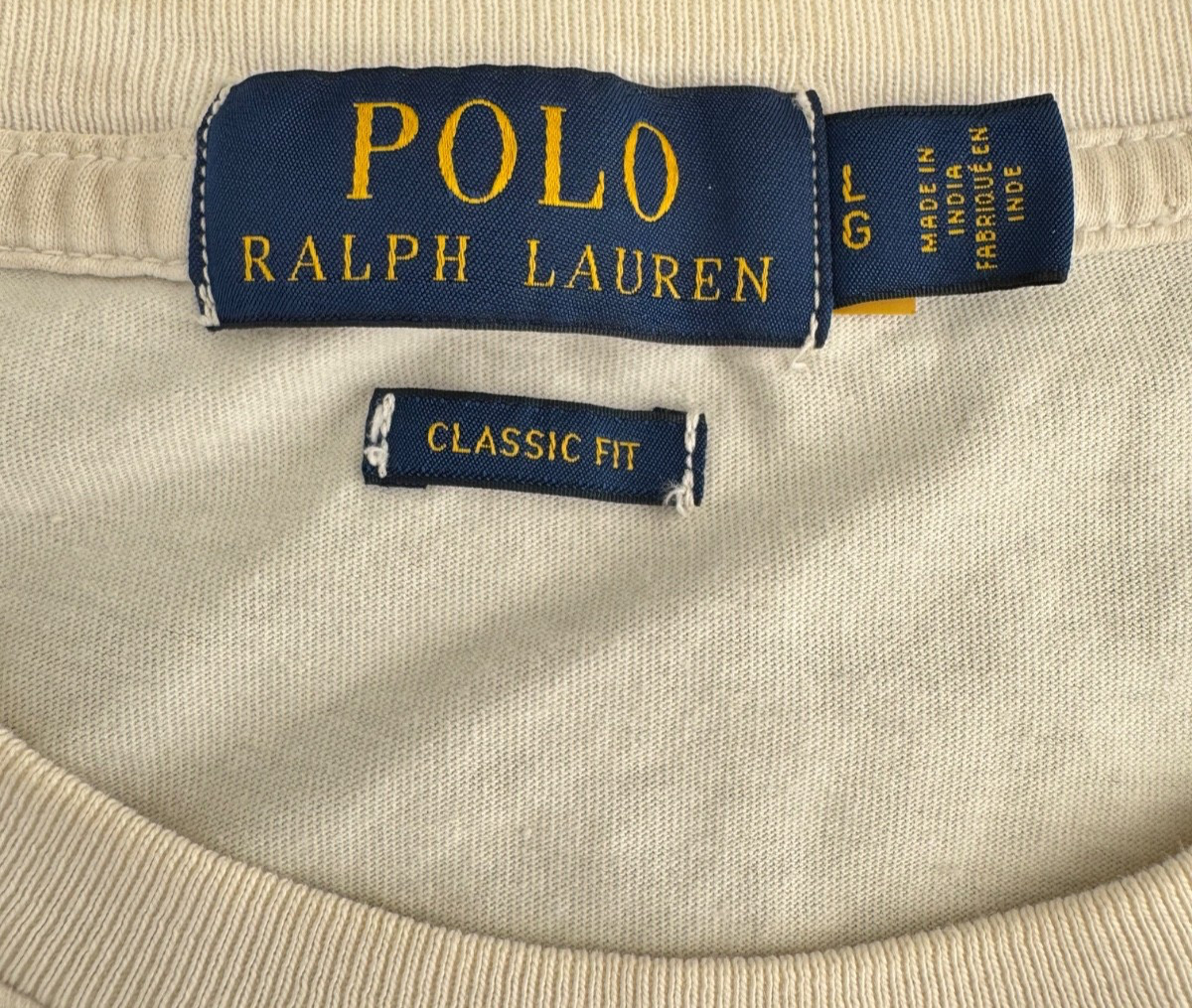 VTG Polo Ralph Lauren Y2K Single Stitch Tie Dye Big Pony T Shirt L Ombre Script