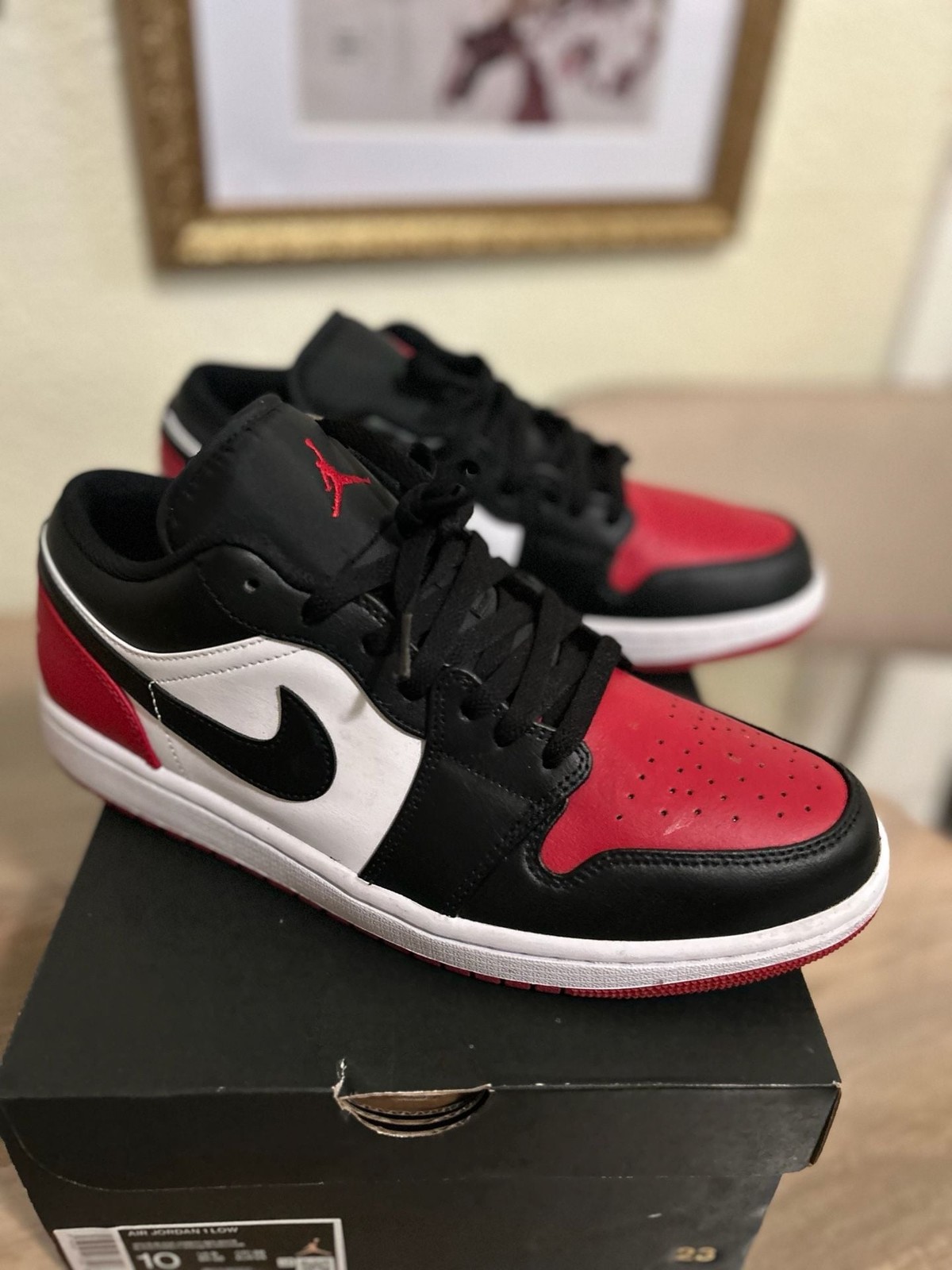 Air Jordan 1 Low ‘Bred Toe 2.0’ (Style 553558 161)