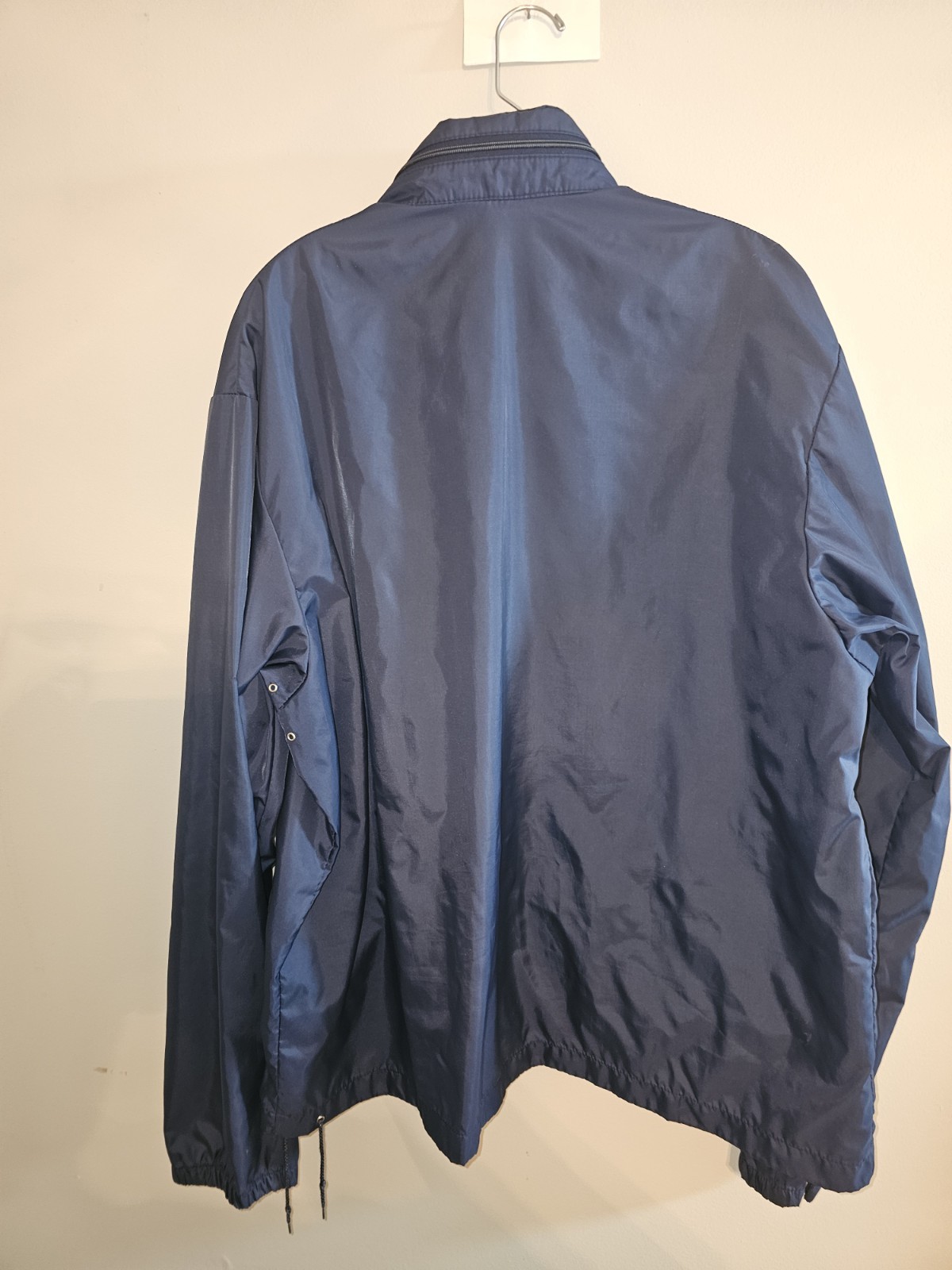 Vintage Ocean Pacific Xl Mens Blue Embroidered Logo Jacket Windbreaker