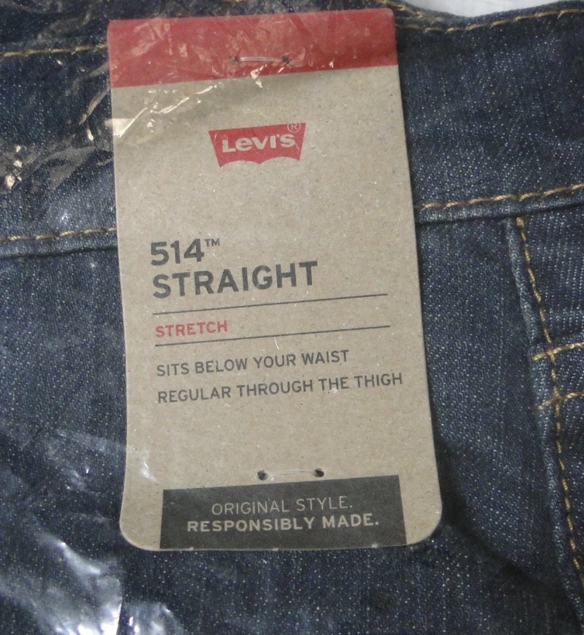 Levi’s Men’s 514 Straight – Stretch – Sits Below the Waist 31×30