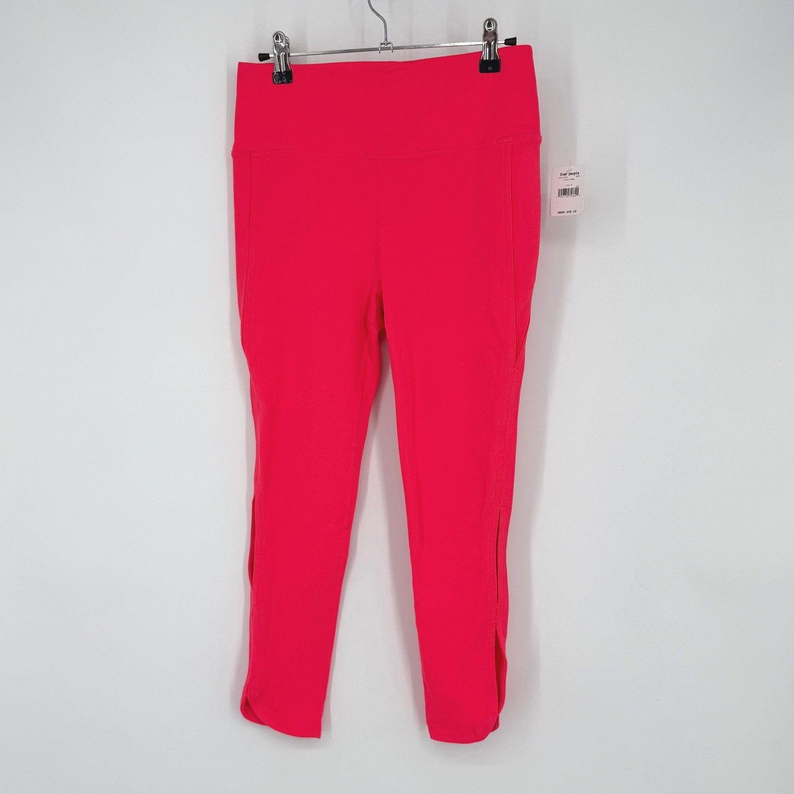 NWT Free People FP Movement New Infinity Legging High Waist Crop Vivid Coral M